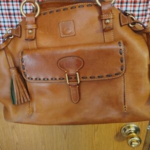 Brown Leather Handbag Dooney And Bourke